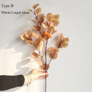 Eucalyptus tree branch with round leaves retro artificial foliage decoration