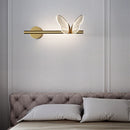 Gold metallic butterfly designer wall light