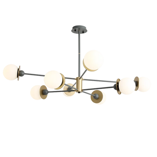 Modern glass ball chandelier for decorative indoor lighting - vue 7 sur 10