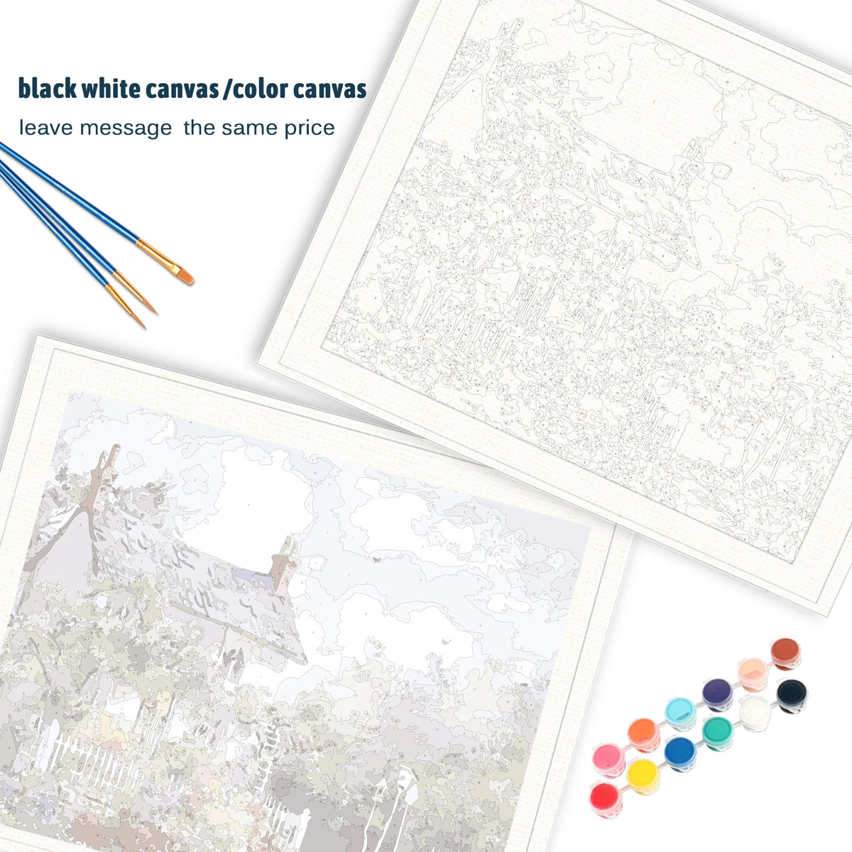 Abstract paint by numbers kit for creative home decoration - vue 4 sur 7