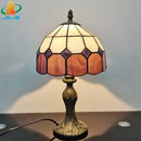Tiffany-style stained glass table lamp for interior decoration
