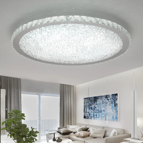 Modern stainless steel pendant light with LED and remote control - vue 6 sur 28