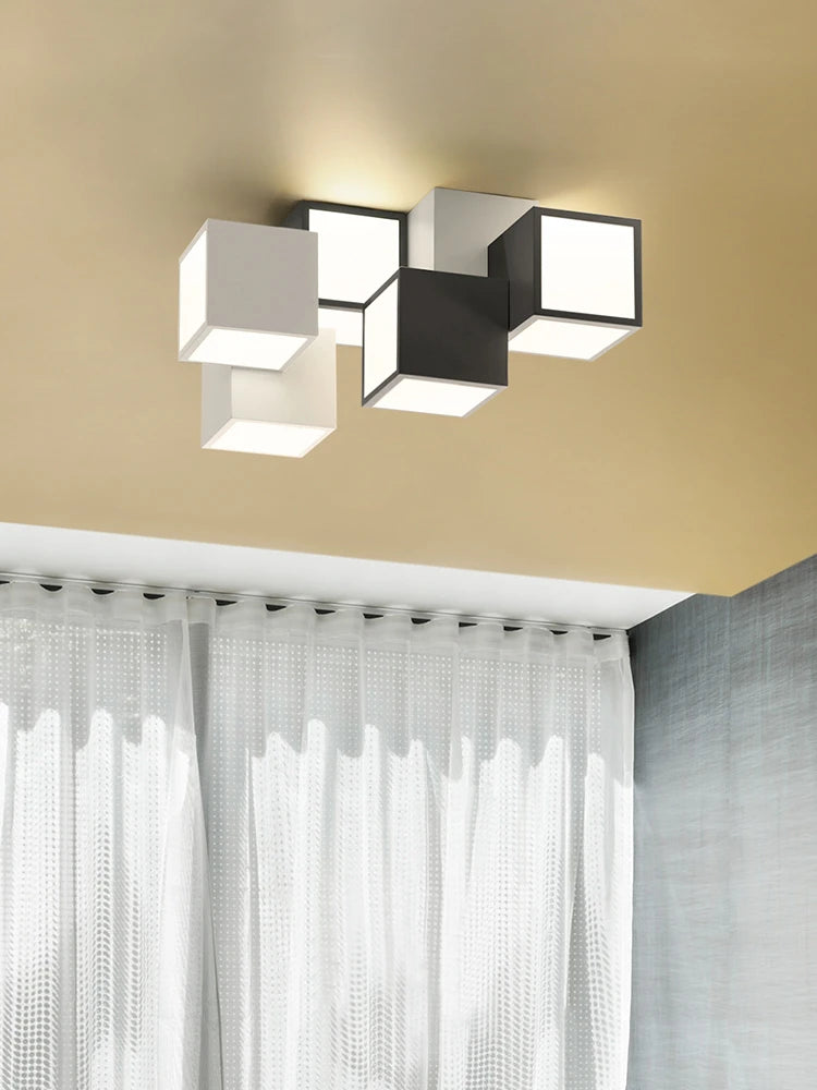 Creative square ceiling light modern LED simple decor chandelier