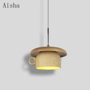 Creative wooden pendant light for café and restaurant nordic decor