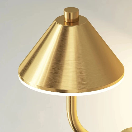 modern copper mushroom led wall light - vue 7 sur 10