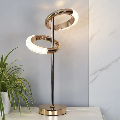 modern acrylic iron led floor lamp for interior decoration - vue 3 sur 8