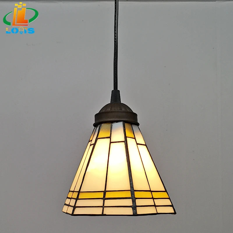 Tiffany style glass chandelier for elegant interior decoration - vue 9 sur 13