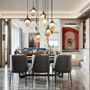 modern spoon-shaped pendant light for retro decoration