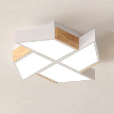 Modern windmill shape LED ceiling light - vue 15 sur 18
