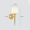 Luxury glass art deco wall light for indoor use