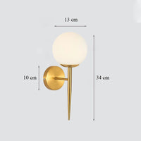Luxury glass art deco wall light for indoor use