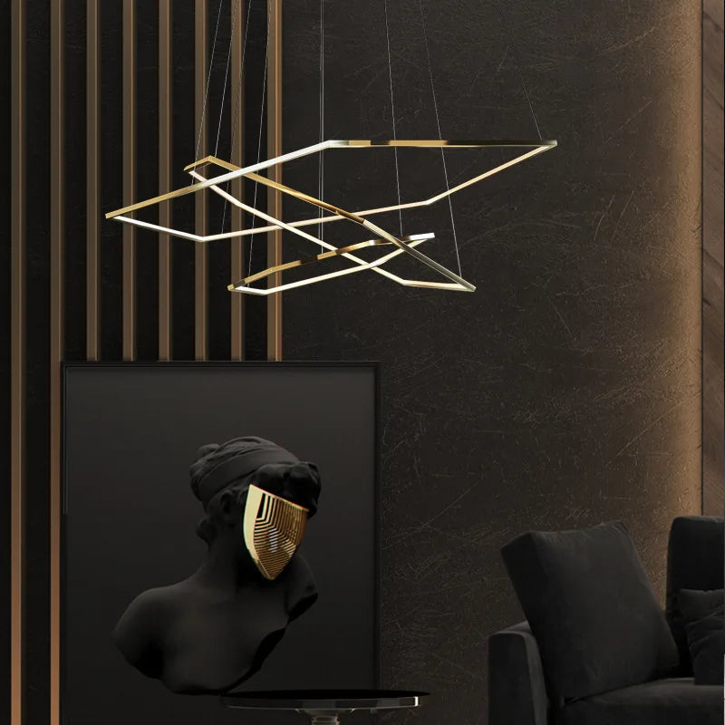 Modern LED ceiling light for elegant interior decor - vue 3 sur 6