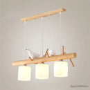 Nordic and Japanese style wooden pendant light