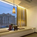 Retro rattan chandelier for indoor and outdoor decoration