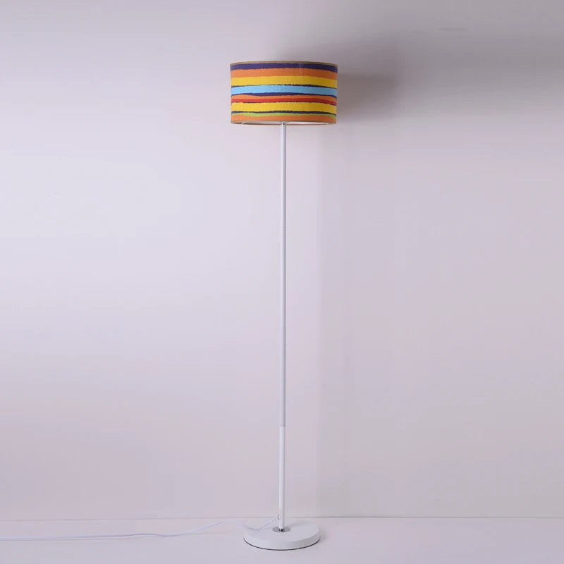 Minimalist bedside lamp with creative foot switch