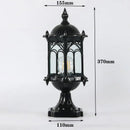 lampe pilier d'extérieur rétro pour éclairage de paysage
