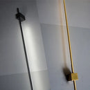 Modern geometric strip wall light