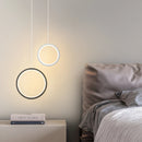 Modern round pendant light for lateral LED lighting