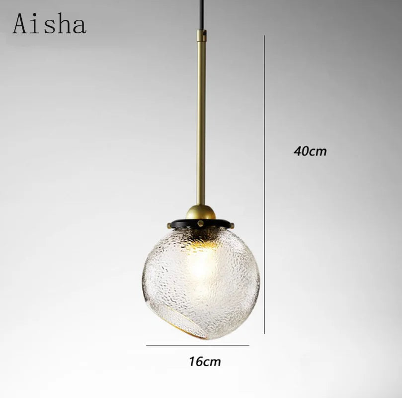 Creative Nordic glass pendant light for restaurants and shops - vue 6 sur 10