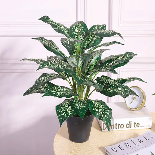 Tropical artificial monstera plant bouquet for interior decoration - vue 10 sur 9