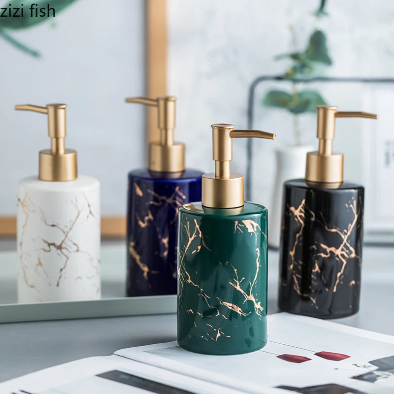 ceramic bathroom disinfectant bottle