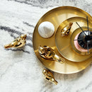 Stainless steel storage tray for desk and cosmetics