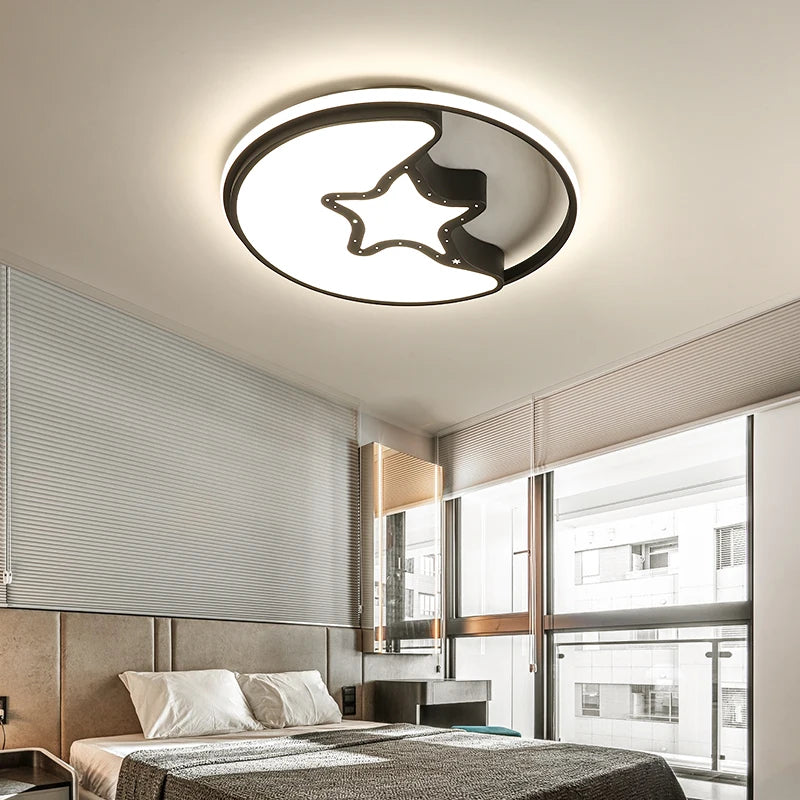 Ceiling light with remote control for modern indoor lighting