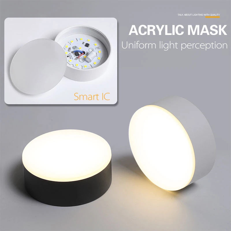 Surface mounted dimmable LED spotlight