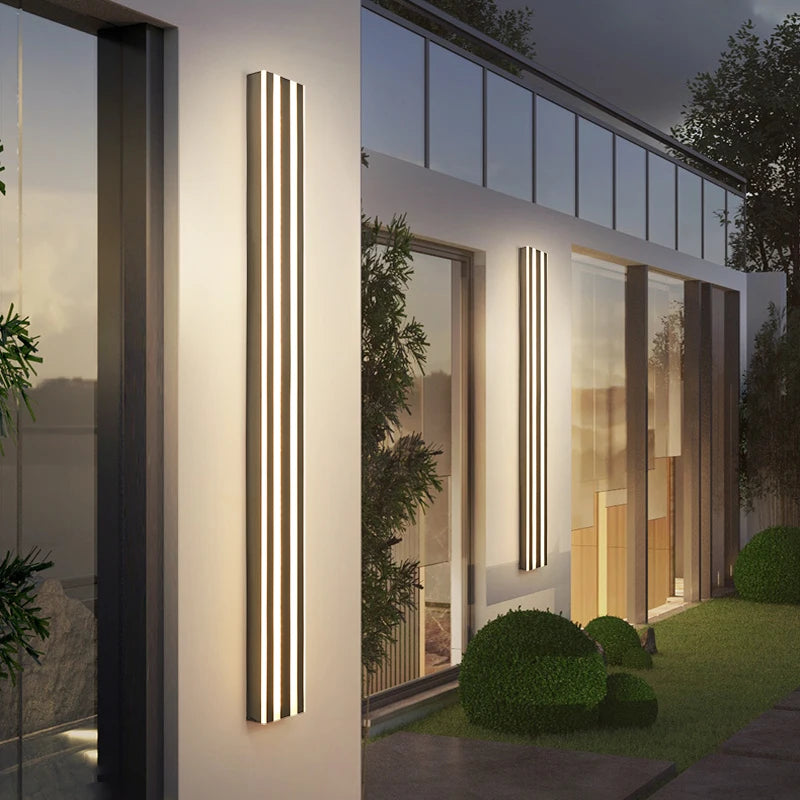 Luxury waterproof long strip decorative wall light