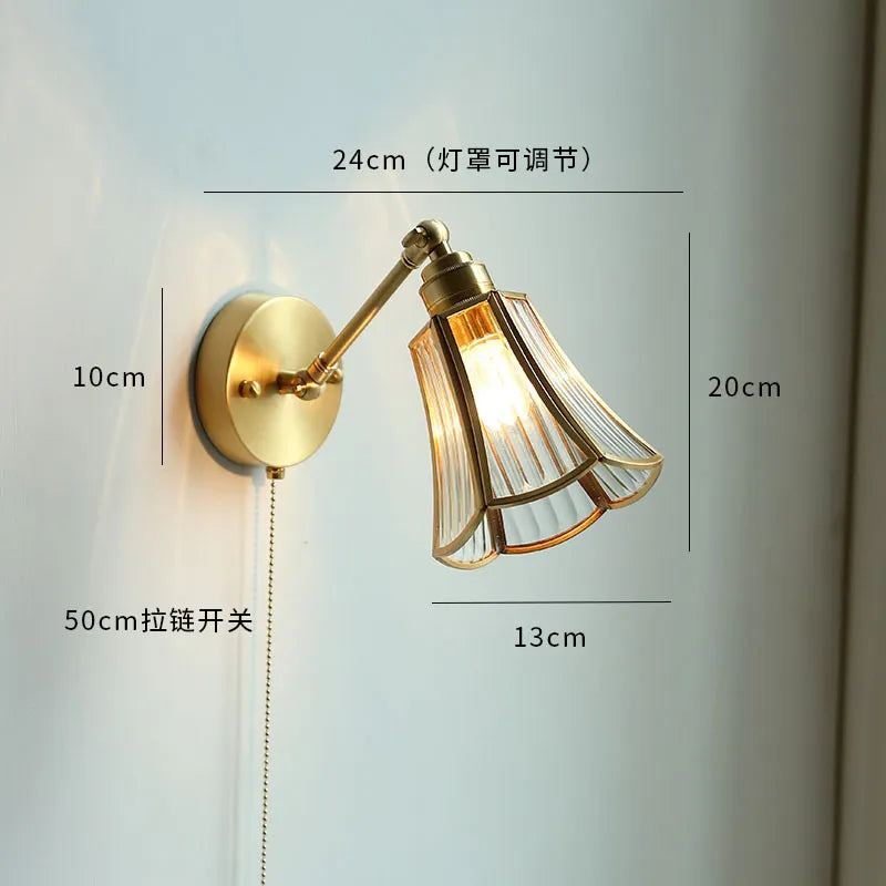 Modern nordic copper LED wall light - vue 15 sur 23