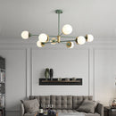 Modern glass ball chandelier for decorative indoor lighting