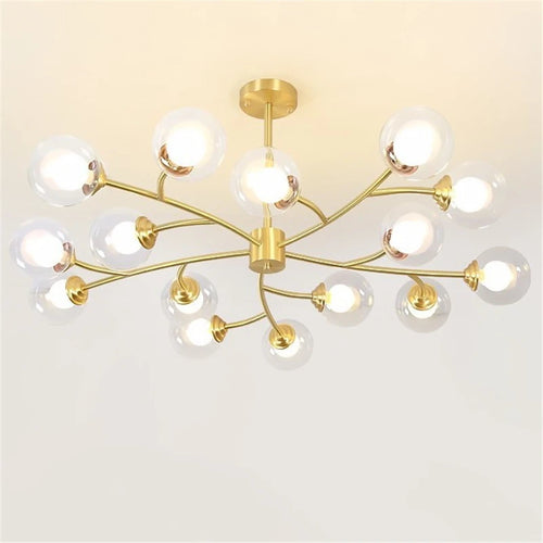 Modern LED chandelier nordic molecular pendant light - vue 2 sur 14