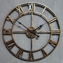 modern design metal wall clock 3D style