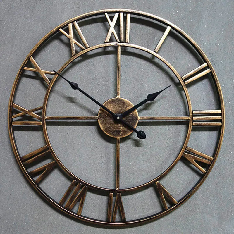 modern design metal wall clock 3D style - vue 3 sur 10