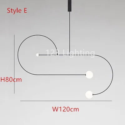 Modern black metal pendant light for contemporary interiors - vue 9 sur 14