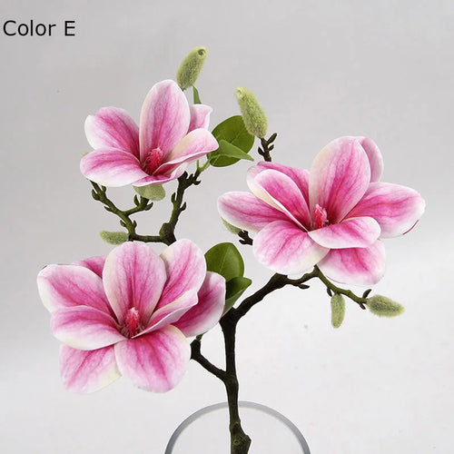 Artificial magnolia flower heads for wedding and party decoration - vue 6 sur 11