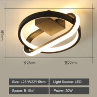 Modern warm/cool LED pendant light for decorative lighting