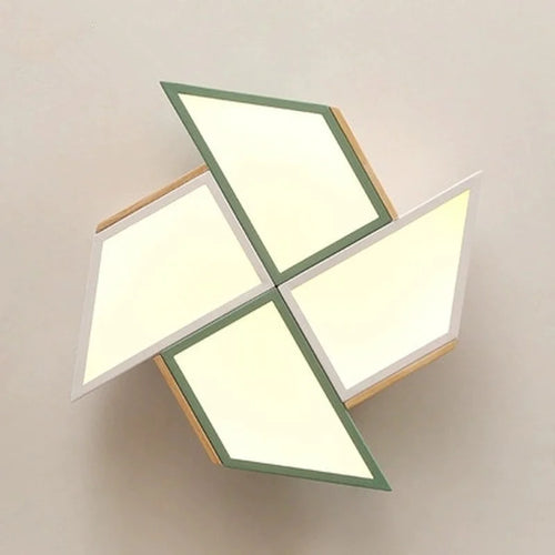 Modern windmill shape LED ceiling light - vue 7 sur 18
