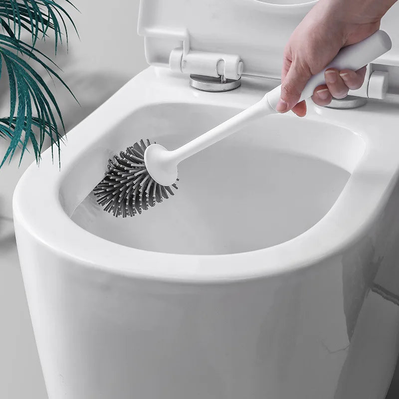 Long-handled silicone wall-mounted cleaning brush - vue 3 sur 10