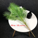 Set of 2 large artificial tropical palm plants for indoor decoration