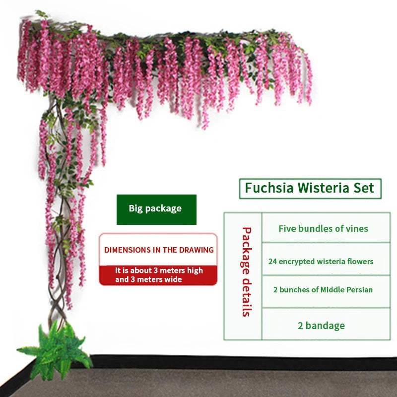 Artificial green plants winding vines, simulated banyan branches, everlasting banyan tree interior decoration, living room, home - vue 9 sur 18