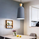 Minimalist nordic wooden LED pendant light with creative design