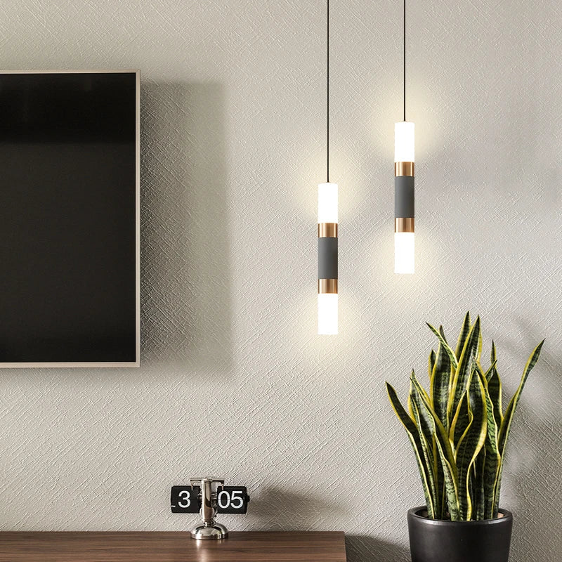 Modern designer pendant light, decorative fixture ideal for bar or office
