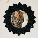 decorative macrame mirror bohemian style for interior decoration