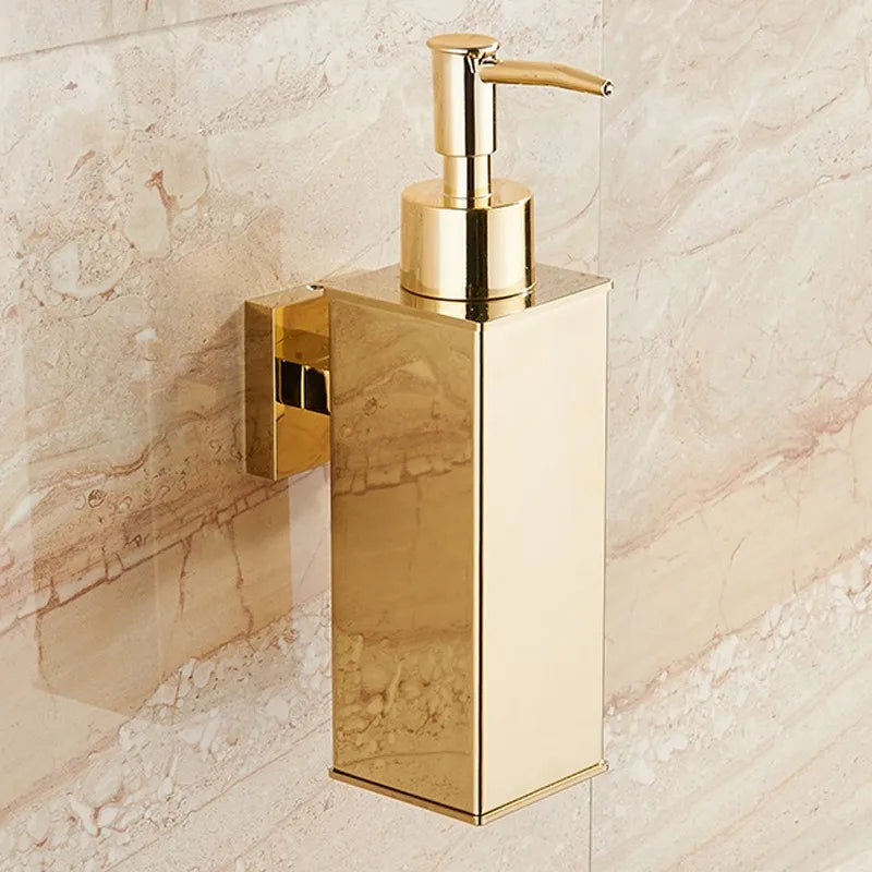 stainless steel wall-mounted liquid soap dispenser for shower gel