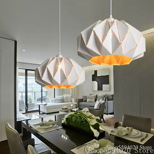 Modern iron chandelier with nordic design for elegant interiors - vue 3 sur 9
