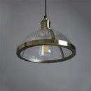 Vintage clear glass hanging lamp for nostalgic ambience