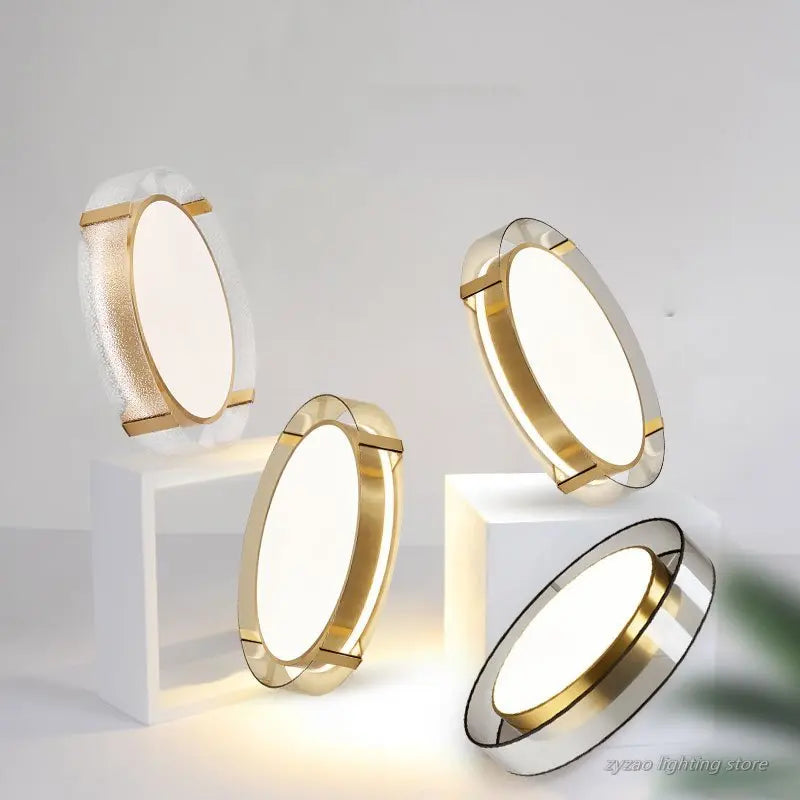 Modern designer copper ceiling light for creative interior decor - vue 6 sur 9
