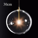 Modern vintage clear glass bubble pendant light