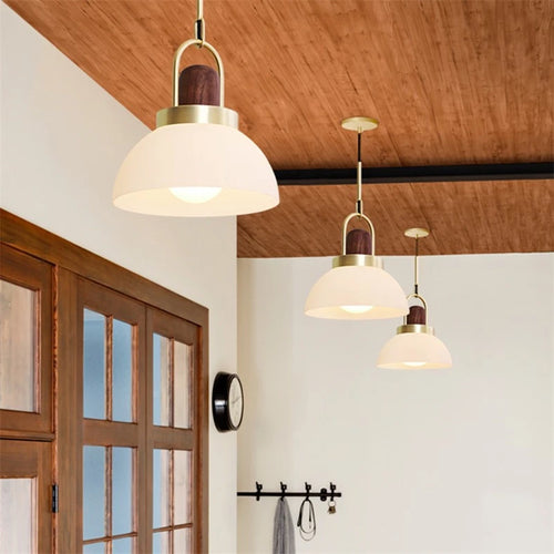Nordic glass pendant light for modern and elegant spaces - vue 4 sur 10